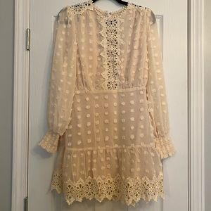 Boho cream dress NWT